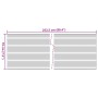 Pantallas privacidad jardín 10 uds PVC gris piedra 252,5x19 cm by vidaXL, fence panels - Ref: Foro24-4005545, Price: 38,59 €,...