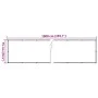 Sichtschutz-Balkonbildschirm aus weißem PVC 1000x75 cm von vidaXL, Zaunpaneele - Ref: Foro24-4005402, Preis: 38,22 €, Rabatt: %