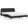Bett mit schwarzer Kunstledermatratze 160x200 cm von vidaXL, Betten und Lattenroste - Ref: Foro24-3208437, Preis: 382,65 €, R...
