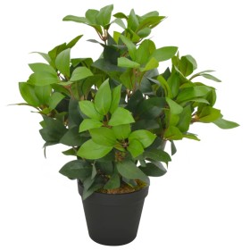 Planta artificial árbol de laurel con macetero 40 cm verde