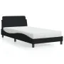 Bed with black fabric mattress 100x200 cm by vidaXL, Beds and slatted bases - Ref: Foro24-3208346, Price: 304,16 €, Discount: %