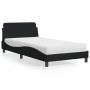 Bett mit schwarzer Stoffmatratze 100x200 cm von vidaXL, Betten und Lattenroste - Ref: Foro24-3208346, Preis: 270,63 €, Rabatt: %