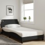 Bett mit schwarzer Stoffmatratze 100x200 cm von vidaXL, Betten und Lattenroste - Ref: Foro24-3208346, Preis: 270,63 €, Rabatt: %