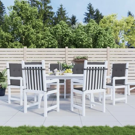 Garden chair cushion low backrest 6 units anthracite Oxford fabric by vidaXL, Cushions for chairs and sofas - Ref: Foro24-314...