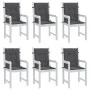 Garden chair cushion low backrest 6 units anthracite Oxford fabric by vidaXL, Cushions for chairs and sofas - Ref: Foro24-314...