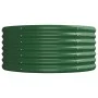 Planter raised bed steel powder coating green 512x80x36 cm by vidaXL, Pots and planters - Ref: Foro24-318938, Price: 86,38 €,...