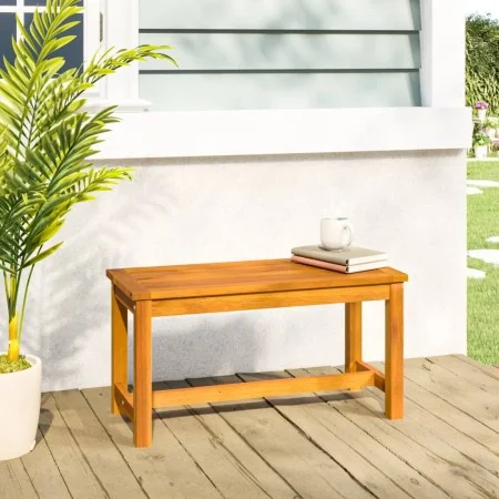 Solid acacia wood garden bench 80x35x45 cm by vidaXL, garden benches - Ref: Foro24-319418, Price: 77,75 €, Discount: %