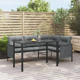 Dining table for garden in anthracite gray steel 110x54x70 cm by vidaXL, Garden tables - Ref: Foro24-364600, Price: 121,77 €,...