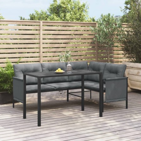 Anthrazitgrauer Garten-Esstisch aus Stahl 110x54x70 cm von vidaXL, Gartentische - Ref: Foro24-364600, Preis: 125,89 €, Rabatt: %