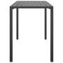 Anthrazitgrauer Garten-Esstisch aus Stahl 110x54x70 cm von vidaXL, Gartentische - Ref: Foro24-364600, Preis: 125,89 €, Rabatt: %