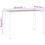 Dining table for garden in anthracite gray steel 110x54x70 cm by vidaXL, Garden tables - Ref: Foro24-364600, Price: 121,77 €,...