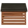 Black and brown robotic lawnmower shed 78x74x54 cm fir by vidaXL, Lawn Mower Covers - Ref: Foro24-315301, Price: 88,63 €, Dis...