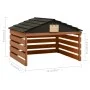 Black and brown robotic lawnmower shed 78x74x54 cm fir by vidaXL, Lawn Mower Covers - Ref: Foro24-315301, Price: 88,63 €, Dis...