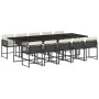 11-piece garden dining set with black synthetic rattan cushions by vidaXL, Garden sets - Ref: Foro24-3211470, Price: 761,78 €...