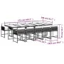 11-piece garden dining set with black synthetic rattan cushions by vidaXL, Garden sets - Ref: Foro24-3211470, Price: 761,78 €...