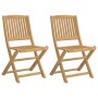 Sillas de jardín plegables 2 uds madera acacia 57x48,5x90 cm