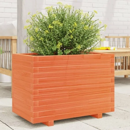 Solid wax brown pine wood planter 70x40x49.5 cm by vidaXL, Pots and planters - Ref: Foro24-3282551, Price: 145,54 €, Discount: %