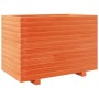Jardinera madera maciza de pino marrón cera 70x40x49,5 cm de vidaXL, Maceteros y jardineras - Ref: Foro24-3282551, Precio: 14...