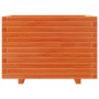 Jardinera madera maciza de pino marrón cera 70x40x49,5 cm de vidaXL, Maceteros y jardineras - Ref: Foro24-3282551, Precio: 14...