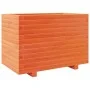 Solid wax brown pine wood planter 70x40x49.5 cm by vidaXL, Pots and planters - Ref: Foro24-3282551, Price: 145,54 €, Discount: %