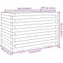 Solid wax brown pine wood planter 70x40x49.5 cm by vidaXL, Pots and planters - Ref: Foro24-3282551, Price: 145,54 €, Discount: %