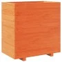 Solid wax brown pine wood planter 70x40x72.5 cm by vidaXL, Pots and planters - Ref: Foro24-3282591, Price: 201,34 €, Discount: %