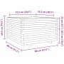 Massive Pflanzkübel aus Douglasien-Tannenholz, 80x80x49,5 cm. von vidaXL, Töpfe und Pflanzgefäße - Ref: Foro24-3282532, Preis...