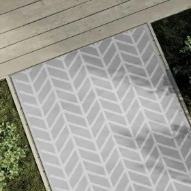 Außenteppich PP ARAKIL grau 120x180 cm von vidaXL, Outdoor-Protektoren - Ref: Foro24-368542, Preis: 26,40 €, Rabatt: %