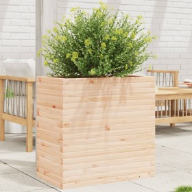 Jardinera madera maciza de pino 70x40x68,5 cm