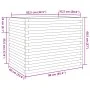 Jardinera madera maciza de pino 90x60x68,5 cm by vidaXL, Pots and planters - Ref: Foro24-3282499, Price: 209,44 €, Discount: %