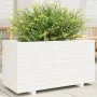 Massive Blumenkasten aus weißem Kiefernholz 90x40x49,5 cm von vidaXL, Töpfe und Pflanzgefäße - Ref: Foro24-3282555, Preis: 17...
