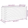 Jardinera madera maciza de pino blanco 90x40x49,5 cm by vidaXL, Pots and planters - Ref: Foro24-3282555, Price: 170,77 €, Dis...