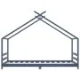 Estructura de cama infantil madera maciza pino gris 90x200 cm de vidaXL, Cunas y camas para niños - Ref: Foro24-289615, Preci...
