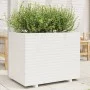 Massive Blumenkasten aus weißem Kiefernholz 90x60x72,5 cm von vidaXL, Töpfe und Pflanzgefäße - Ref: Foro24-3282605, Preis: 27...
