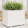 Massive Blumenkasten aus weißem Kiefernholz 90x60x72,5 cm von vidaXL, Töpfe und Pflanzgefäße - Ref: Foro24-3282605, Preis: 28...