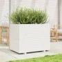 Massive Blumenkasten aus weißem Kiefernholz 90x60x72,5 cm von vidaXL, Töpfe und Pflanzgefäße - Ref: Foro24-3282605, Preis: 27...