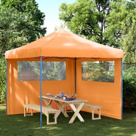 Faltbare Pop-Up-Partyzelt mit 2 orangefarbenen Seitenwänden. von vidaXL, Zelte und Pavillons - Ref: Foro24-4004922, Preis: 14...