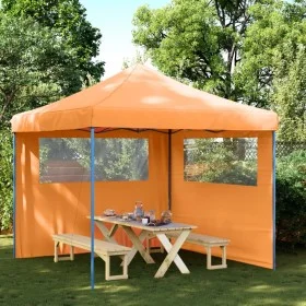 Faltbare Pop-Up-Partyzelt mit 2 orangefarbenen Seitenwänden. von vidaXL, Zelte und Pavillons - Ref: Foro24-4004922, Preis: 14...