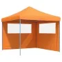 Faltbare Pop-Up-Partyzelt mit 2 orangefarbenen Seitenwänden. von vidaXL, Zelte und Pavillons - Ref: Foro24-4004922, Preis: 14...