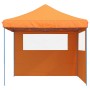 Tienda de fiesta plegable Pop-Up 2 paredes laterales naranja by vidaXL, Tents and gazebos - Ref: Foro24-4004922, Price: 144,2...