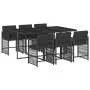 7-piece garden dining set with black synthetic rattan cushions by vidaXL, Garden sets - Ref: Foro24-3211627, Price: 456,76 €,...