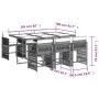 7-piece garden dining set with black synthetic rattan cushions by vidaXL, Garden sets - Ref: Foro24-3211627, Price: 456,76 €,...