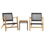 Bistro-Set 3-teilig aus schwarzem PE-Rattan und massivem Akazienholz von vidaXL, Gartensets - Ref: Foro24-365866, Preis: 153,...