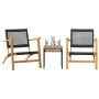 Bistro set 3 pieces black PE rattan and solid acacia wood by vidaXL, Garden sets - Ref: Foro24-365866, Price: 153,57 €, Disco...