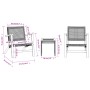 Bistro-Set 3-teilig aus schwarzem PE-Rattan und massivem Akazienholz von vidaXL, Gartensets - Ref: Foro24-365866, Preis: 156,...