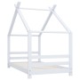 Children's bed frame solid white pine wood 80x160 cm by vidaXL, Cribs and beds for children - Ref: Foro24-289611, Price: 166,...