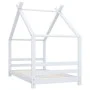 Children's bed frame solid white pine wood 80x160 cm by vidaXL, Cribs and beds for children - Ref: Foro24-289611, Price: 163,...
