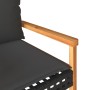 Gartenmöbel-Set mit 4-teiligen Kissen aus schwarzem Kunststoff-Rattan von vidaXL, Gartensets - Ref: Foro24-365858, Preis: 232...