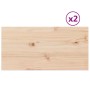 Rechteckige Tischplatte 2 Stück Kiefernholz 70x35x2,5 cm von vidaXL, Tischplatten - Ref: Foro24-847426, Preis: 39,80 €, Rabat...