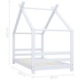 Children's bed frame solid white pine wood 80x160 cm by vidaXL, Cribs and beds for children - Ref: Foro24-289611, Price: 166,...